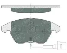 SCT GERMANY sp367pr -  Комплект тормозных колодок, дисковый тормоз